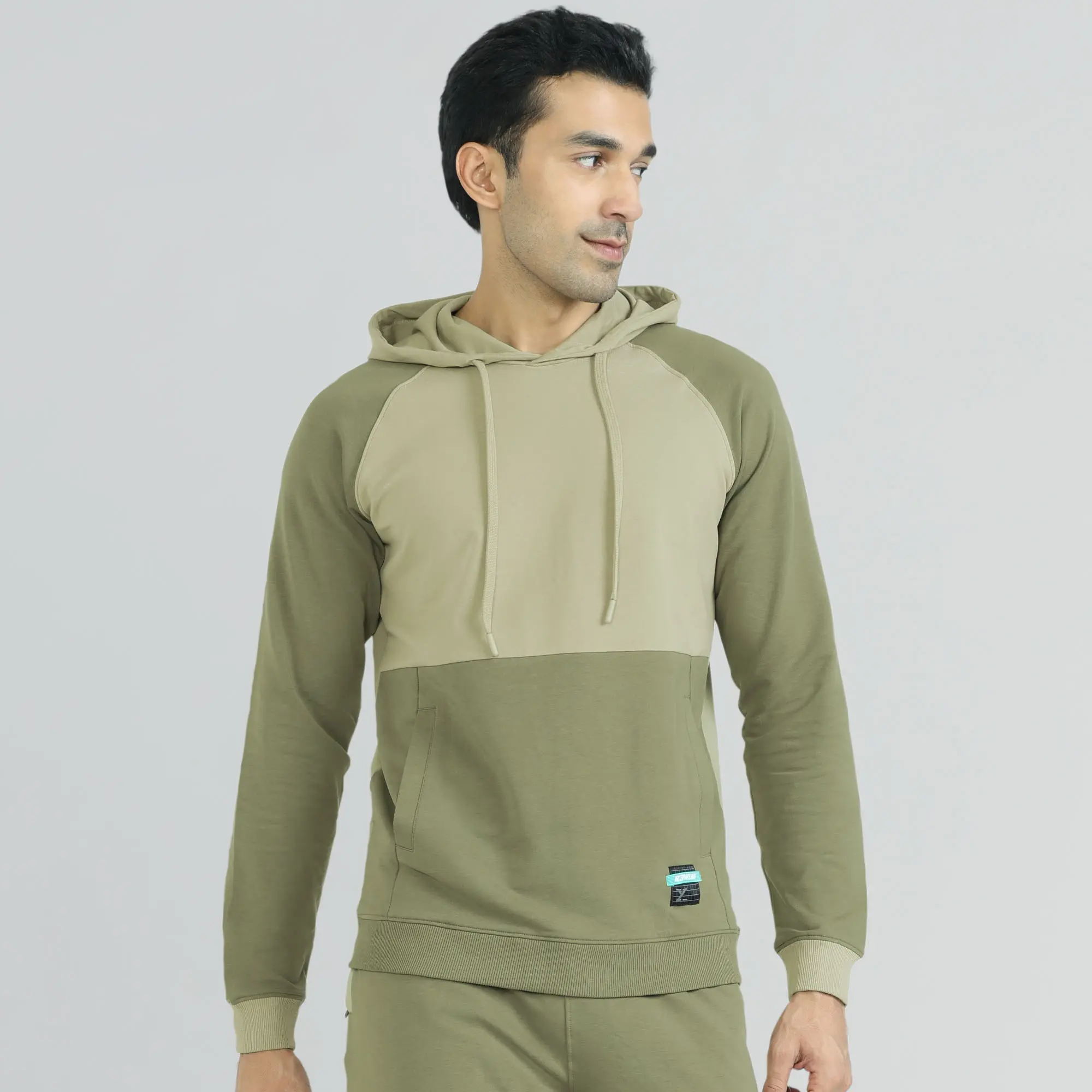 Quest French Terry Cotton Hoodies Tea White