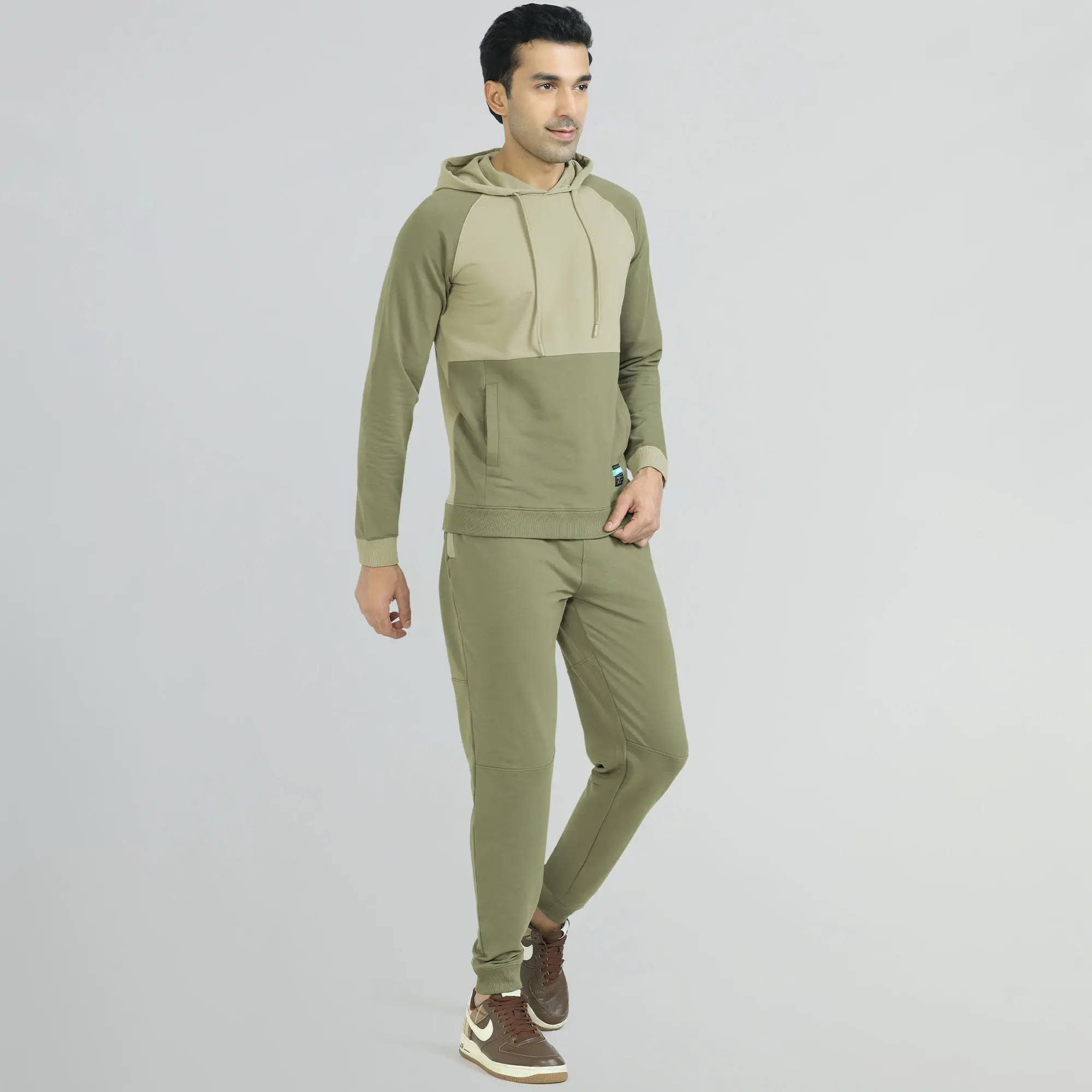 Quest French Terry Cotton Hoodies Tea White - Image 4