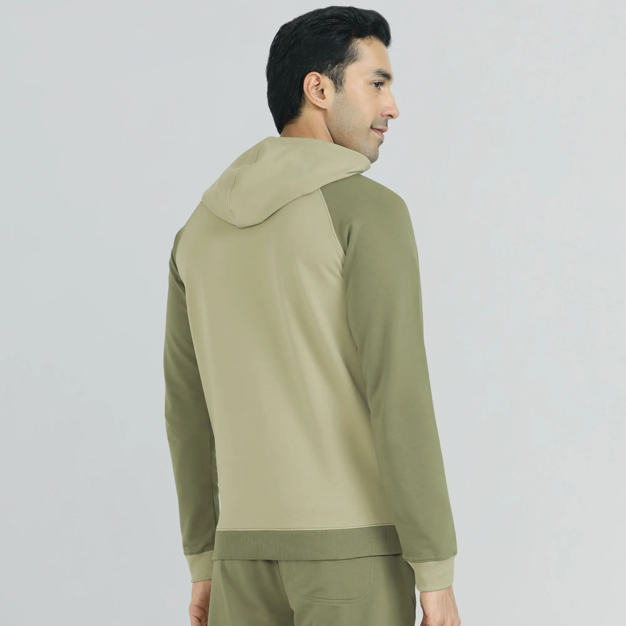 Quest French Terry Cotton Hoodies Tea White - Image 5