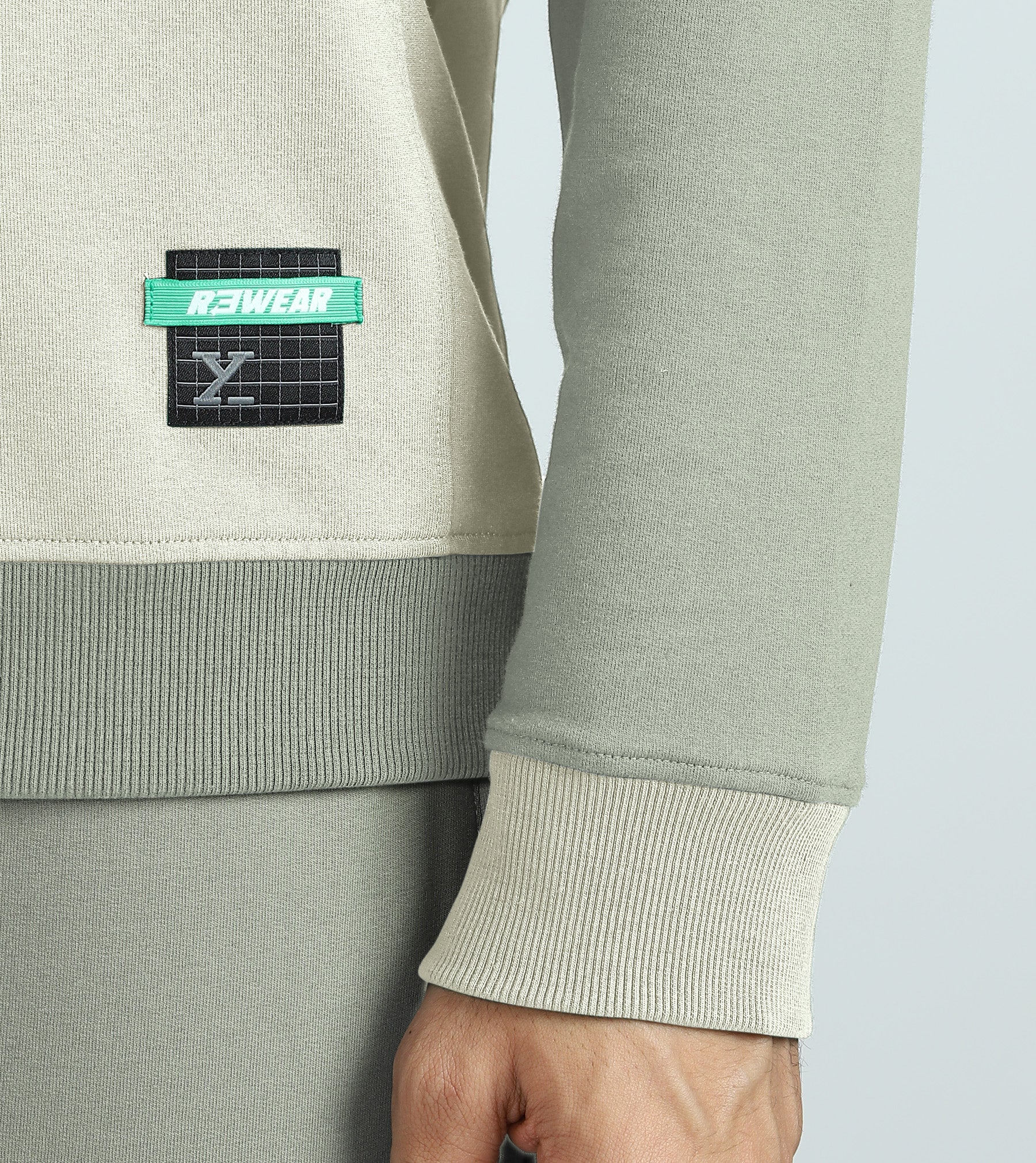 Quest French Terry Cotton-Blend Sweatshirt And Joggers Co-ord Set Butter White - Image 5