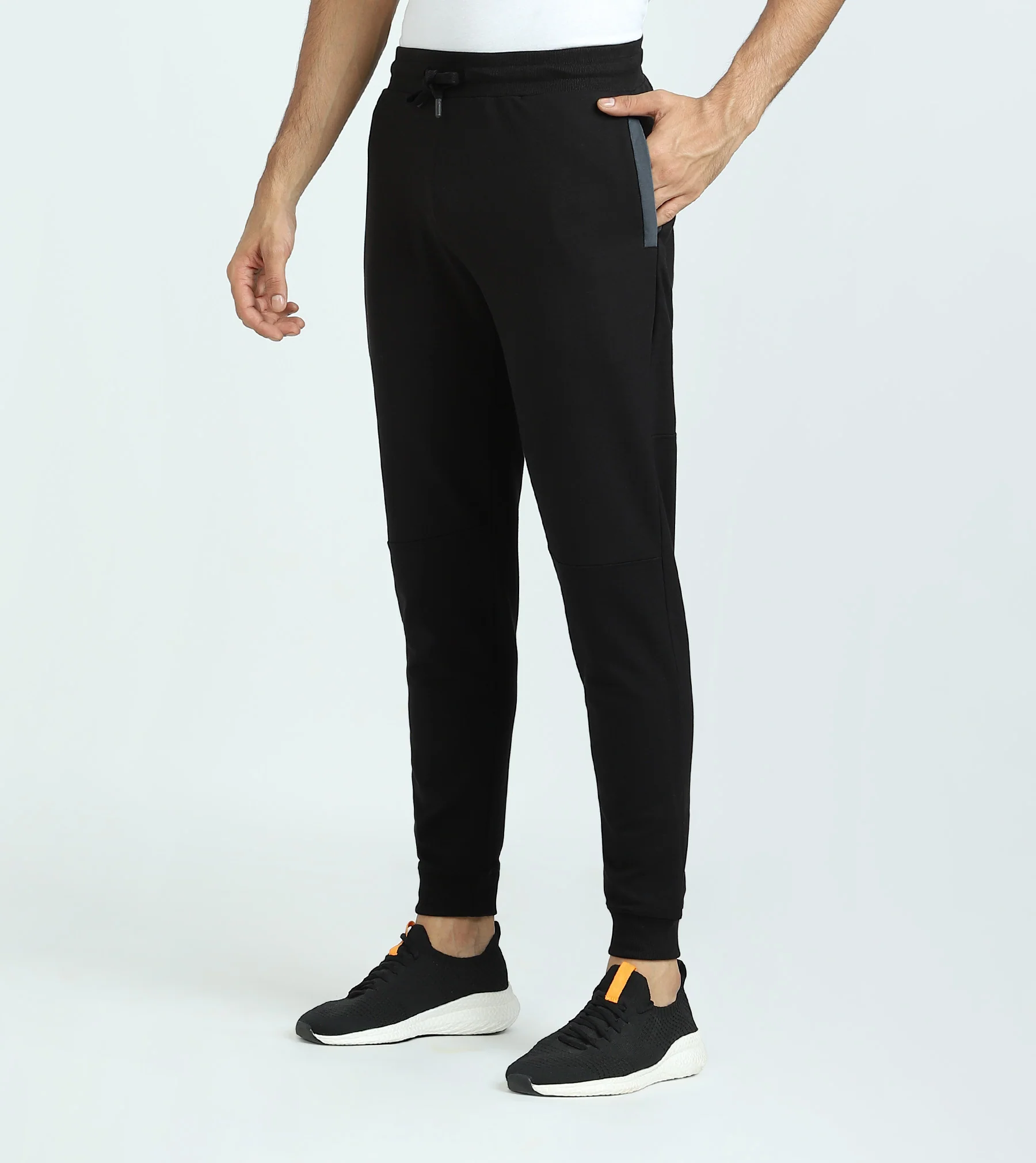 Quest French Terry Cotton-Blend Sweatshirt And Joggers Co-ord Set - Phantom Grey - Image 4